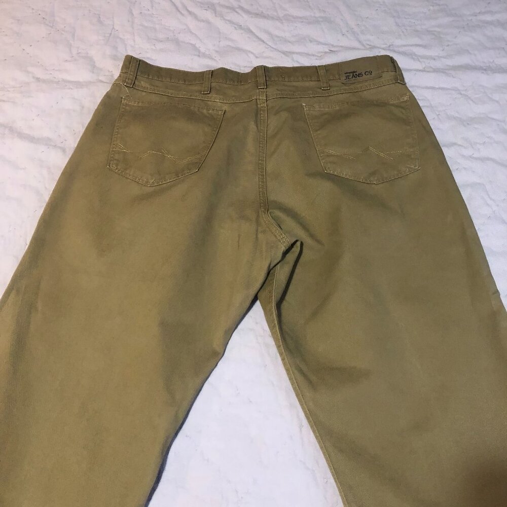 Wrangler Jeans Co Relaxed Straight Tan Jeans, Size 38x30